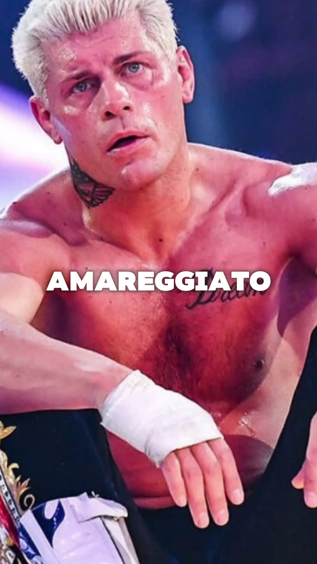 Cody Rhodes deluso dopo la sconfitta a WrestleMania 41 nella copertina dello short di Tony Wrestling