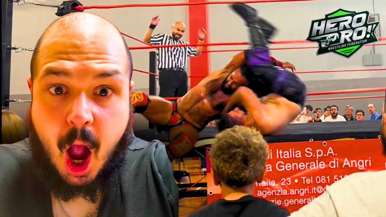 Tony Wrestling nella copertina del vlog sul primo evento della Hero Pro Wrestling, L'Alba degli Eroi ad Angri